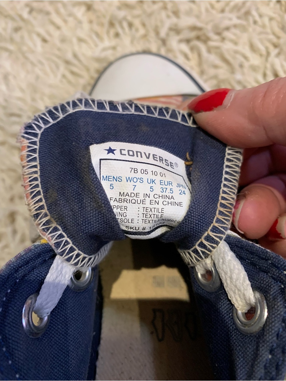 Madras Plaid Converse Shoes CTAS US 7 W - Picture 2 of 2